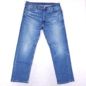 Levi's 505 Regular Fit Straight Leg Jeans 38x30 Blue